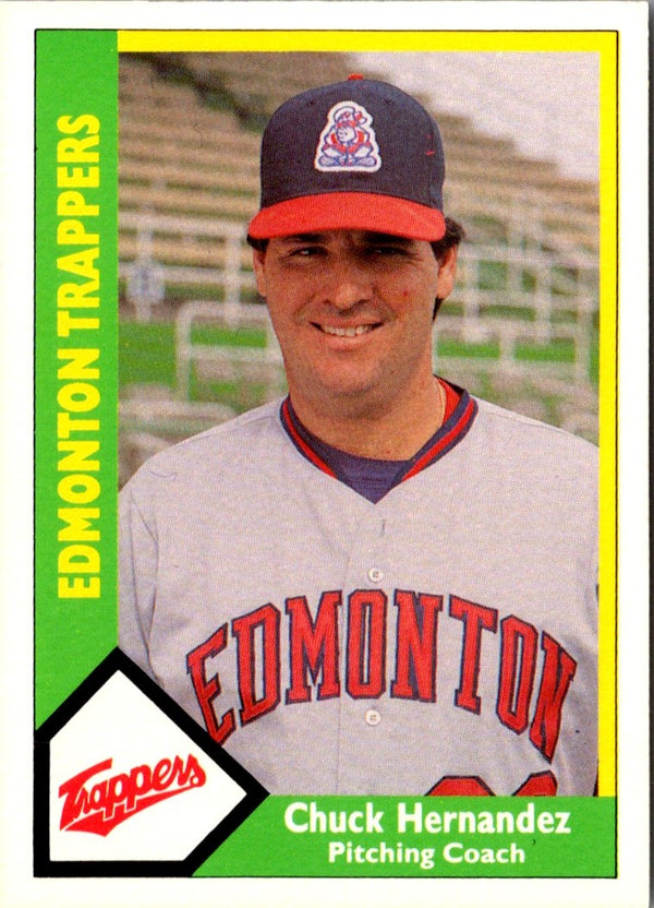 1990 CMC Edmonton Trappers Chuck Hernandez #8