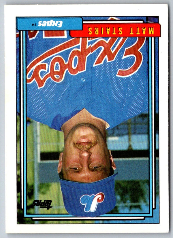 1992 Topps Traded Matt Stairs #110T Rookie