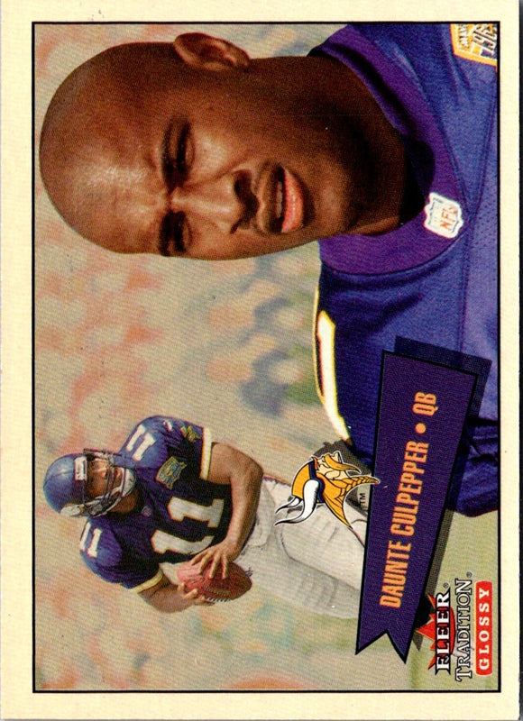 2001 Fleer Tradition Glossy Daunte Culpepper #93