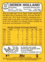 2017 Topps Heritage Derek Holland #652