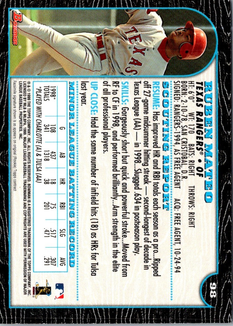 1999 Bowman Ruben Mateo