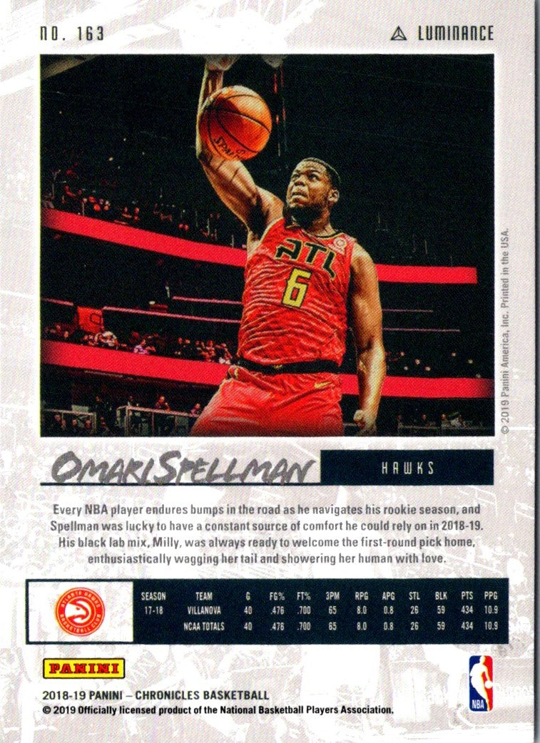 2018 Panini Chronicles Omari Spellman