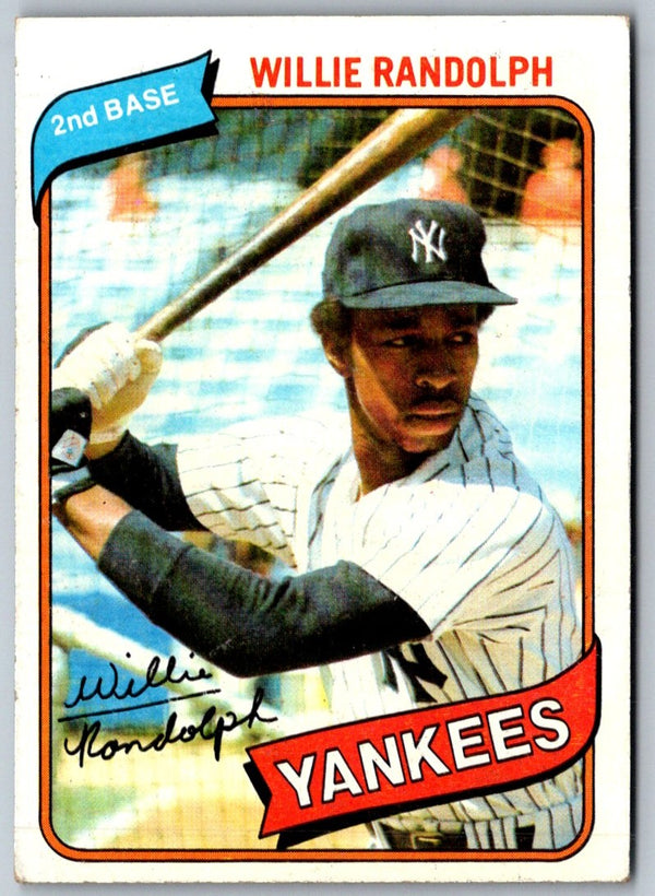 1980 Topps Willie Randolph #460