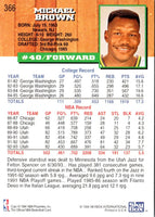 1993 Hoops Mike Brown #366