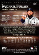 2019 Stadium Club Michael Fulmer