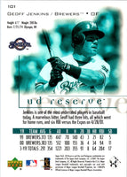 2001 UD Reserve Geoff Jenkins #101
