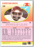 1990 Fleer Christian Okoye #206