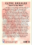 1993 Fleer Clyde Drexler Career Highlights Clyde Drexler