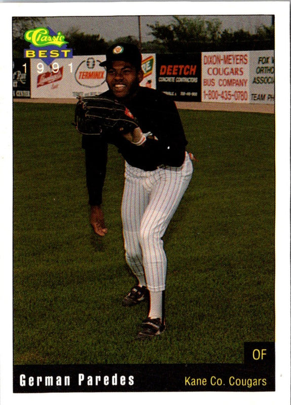 1991 Classic Best Kane County Cougars German Paredes #24