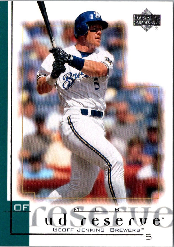 2001 UD Reserve Geoff Jenkins #101