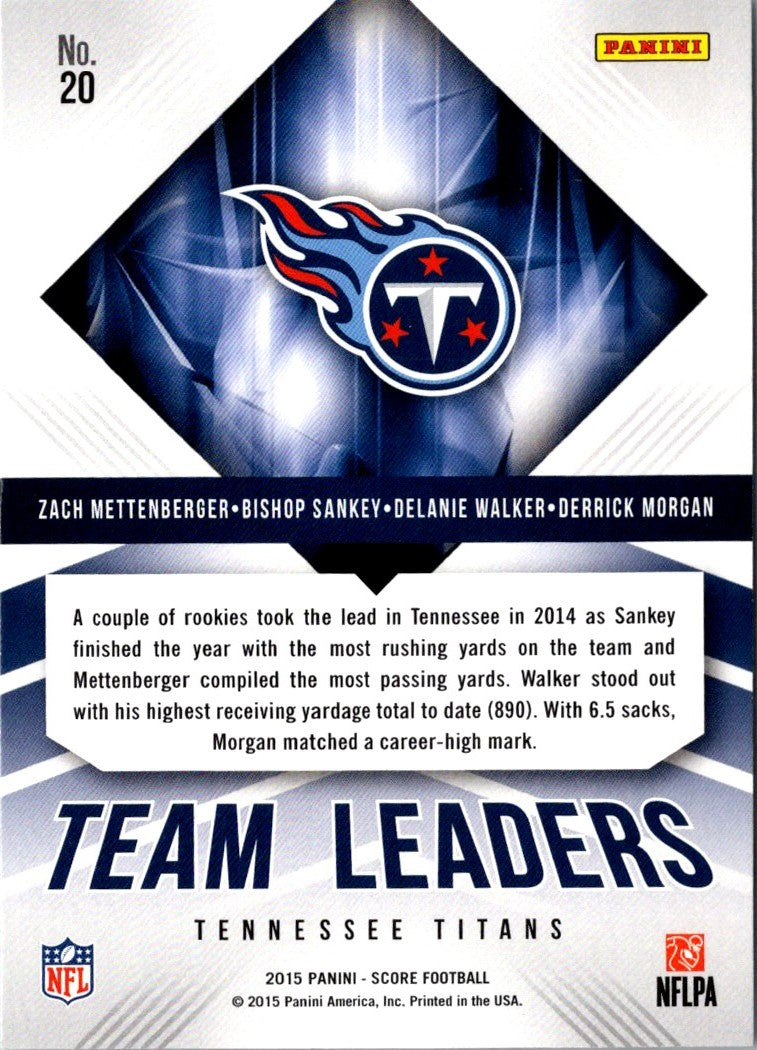 2015 Score Team Leaders Bishop Sankey/Zach Mettenberger/Delanie Walker/Derrick Morgan