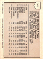 1989 ProCards Minor League Team Sets Trevor Wilson #1481