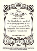2014 Topps Gypsy Queen Jorge De La Rosa