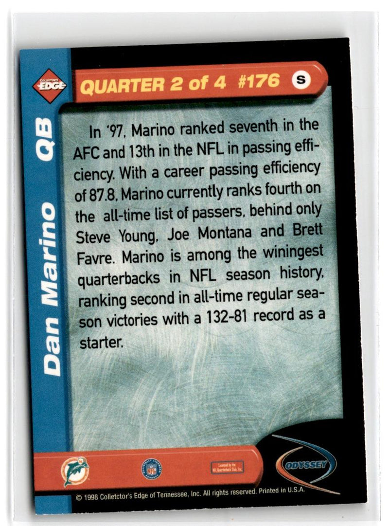 1998 Collector's Edge Odyssey Level 1 Galvanized Dan Marino