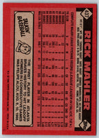 1986 Topps Rick Mahler #437