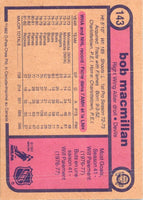 1982 O-Pee-Chee Bob MacMillan #143