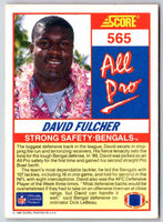 1990 Score David Fulcher #565