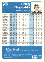 1984 Fleer Craig Reynolds #237