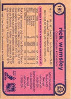 1982 O-Pee-Chee Rick Wamsley #195 Rookie