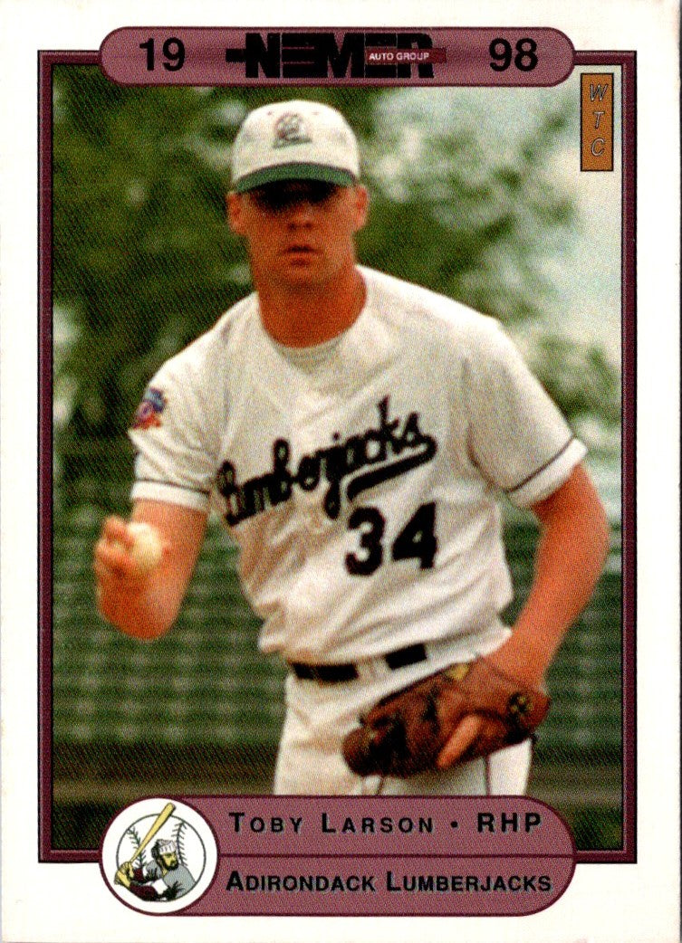 1998 Warning Track Adirondack Lumberjacks Toby Larson