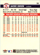 2001 Fleer Boston Red Sox 100th Anniversary Jackie Jensen