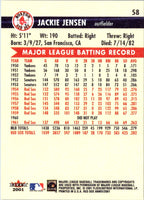2001 Fleer Boston Red Sox 100th Anniversary Jackie Jensen #58