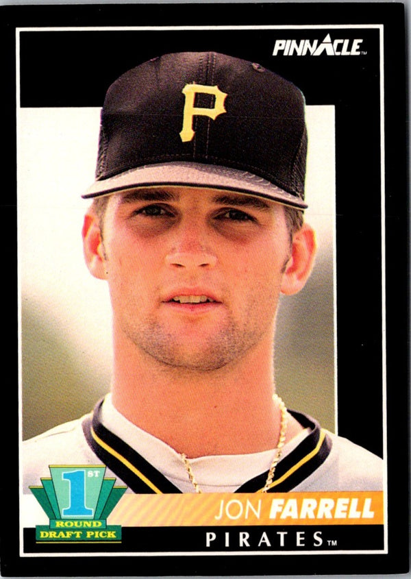 1992 Pinnacle Jon Farrell #299 Rookie