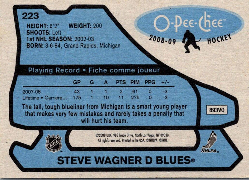 2008 O-Pee-Chee Steve Wagner