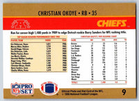 1990 Pro Set Christian Okoye #9
