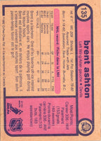 1982 O-Pee-Chee Brent Ashton #135 Rookie