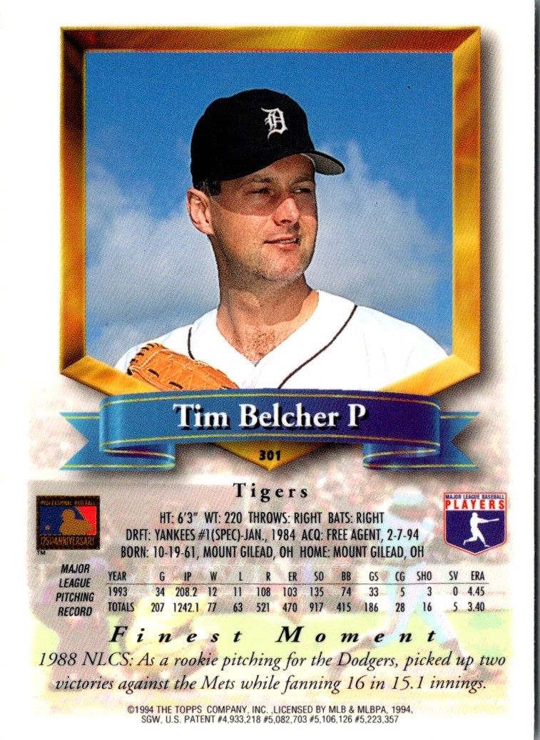 1994 Finest Tim Belcher