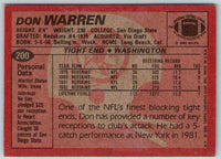 1983 Topps Don Warren #200