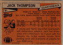 1981 Topps Jack Thompson