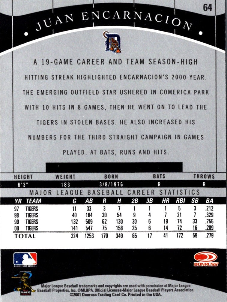 2001 Donruss Classics Juan Encarnacion