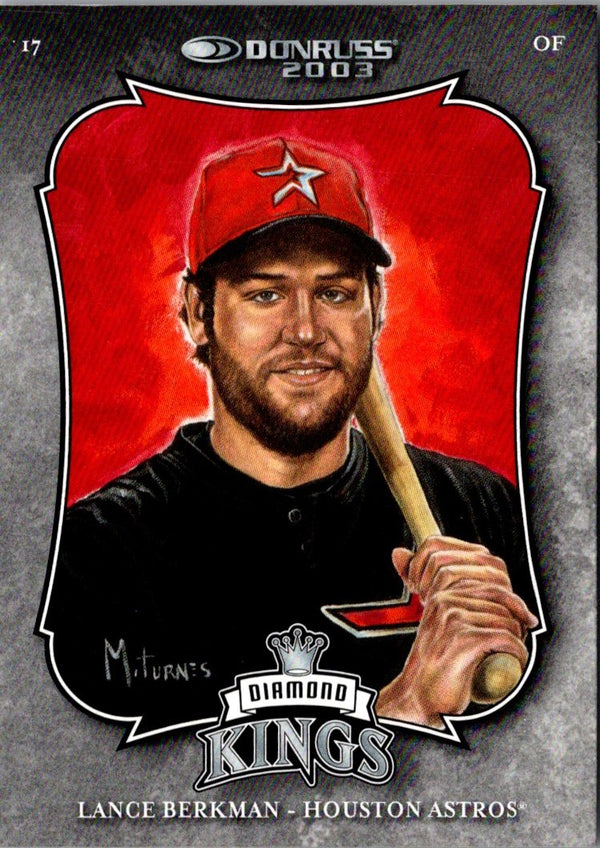 2001 Donruss Diamond Kings Lance Berkman #5