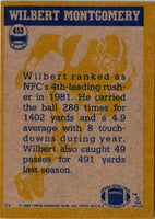 1982 Topps Wilbert Montgomery #453