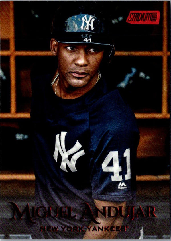 2019 Stadium Club Red Foil Miguel Andujar #123