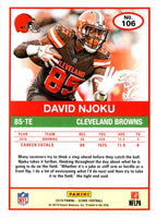 2019 Score David Njoku #106