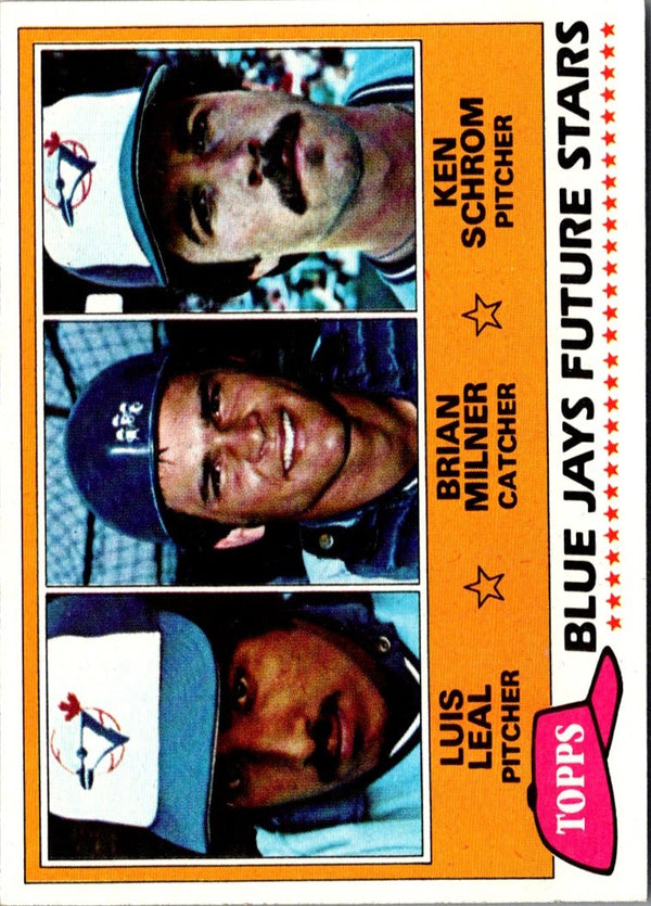 1981 Topps Blue Jays Future Stars - Luis Leal/Brian Milner/Ken Schrom #577 Rookie