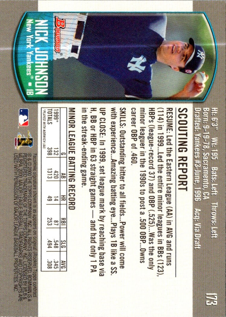 2000 Bowman Nick Johnson