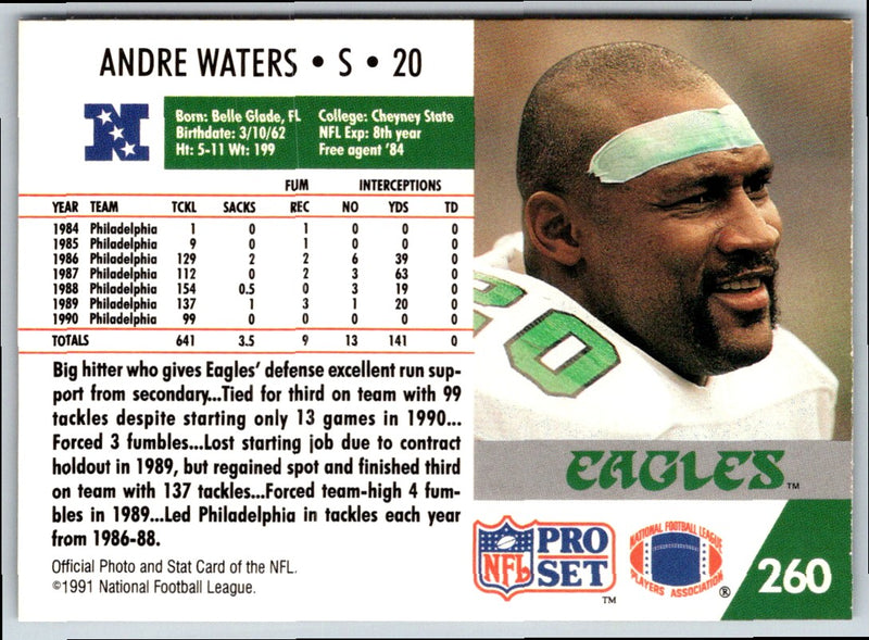 1991 Pro Set Andre Waters