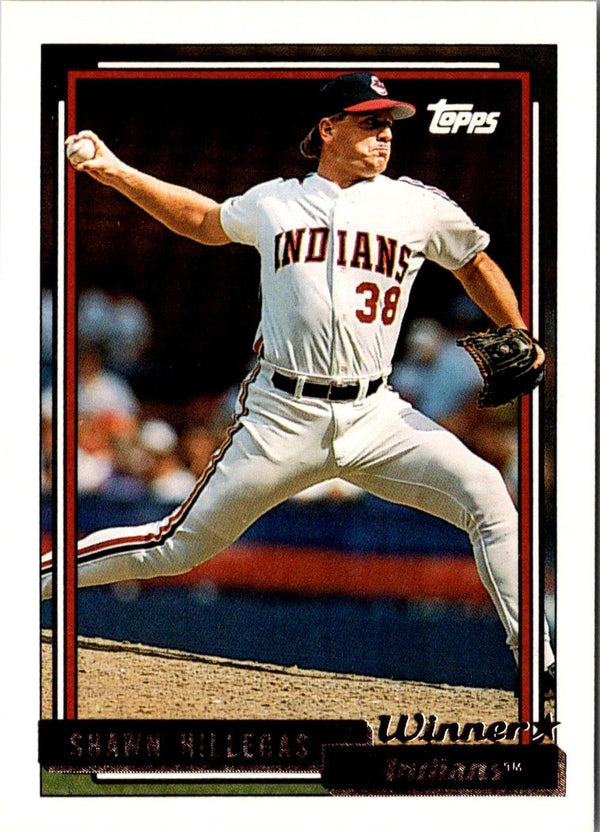 1992 Topps Gold Winners Shawn Hillegas #523