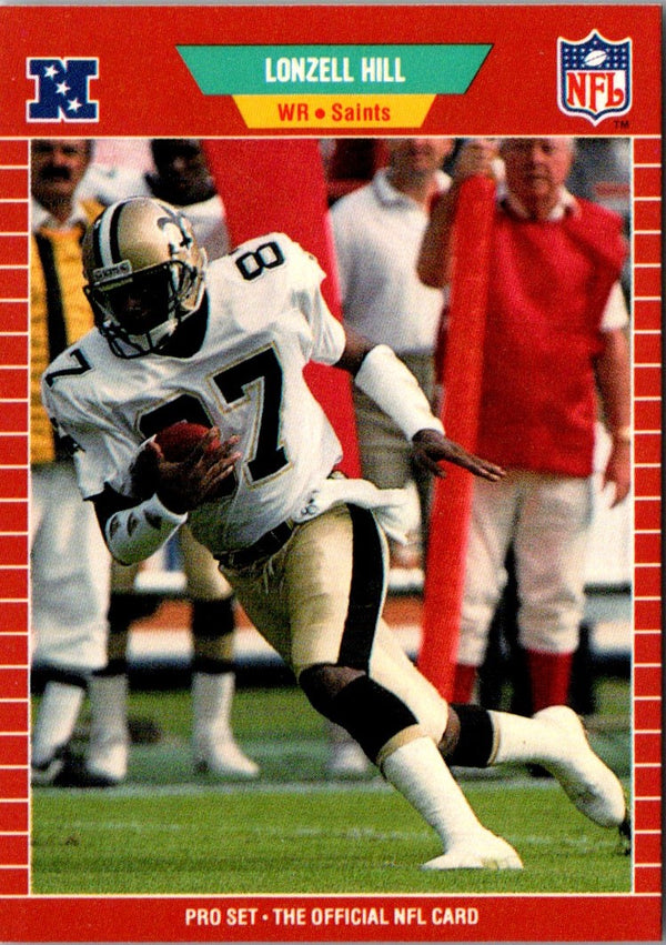 1989 Pro Set Lonzell Hill #268 Rookie