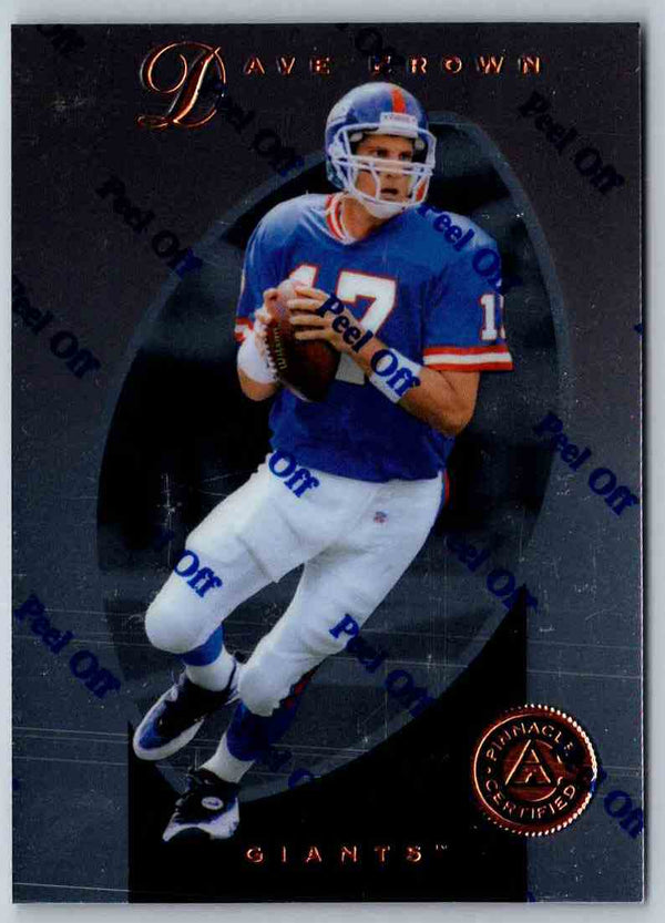 1997 Pinnacle Certified NFL Dave Brown #21