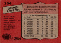 1987 Topps James Lofton #354 NM+