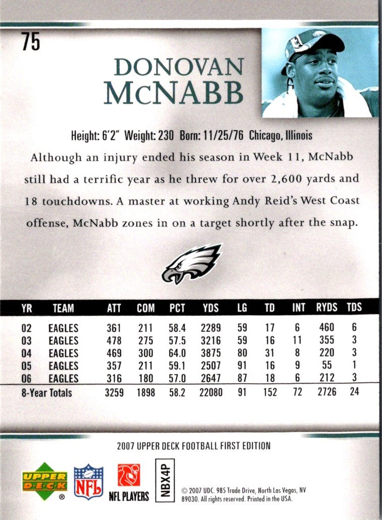 2007 Upper Deck First Edition Donovan McNabb