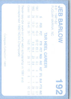 1989 Collegiate Collection North Carolina's Finest Jeb Barlow #192