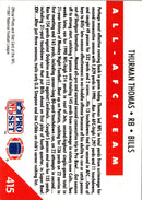 1991 Pro Set Spanish Thurman Thomas