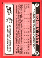 1986 Topps Traded Bobby Witt #126T