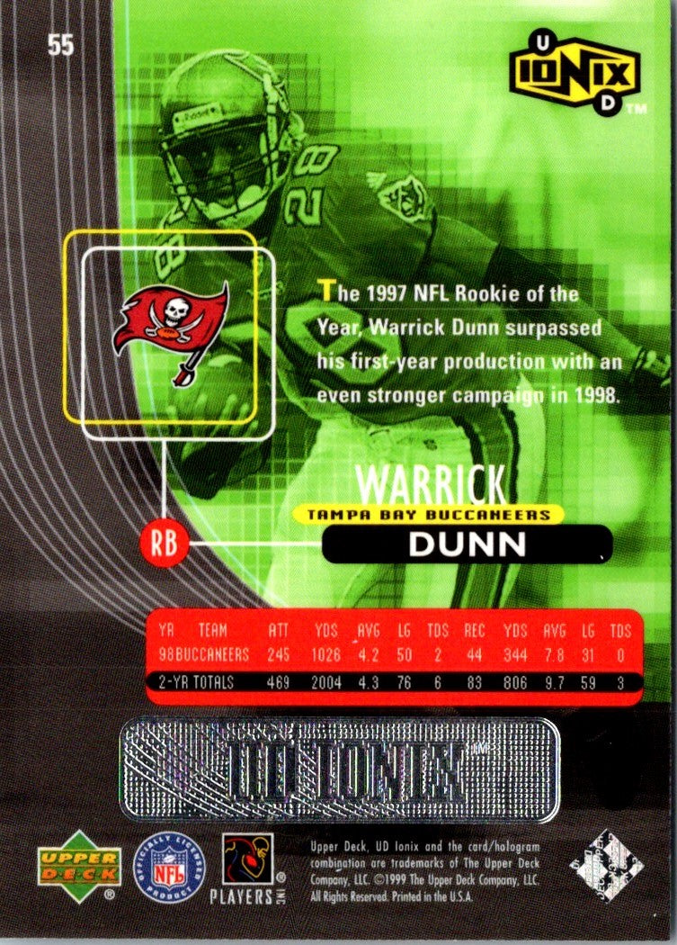 1999 Upper Deck Ovation Warrick Dunn